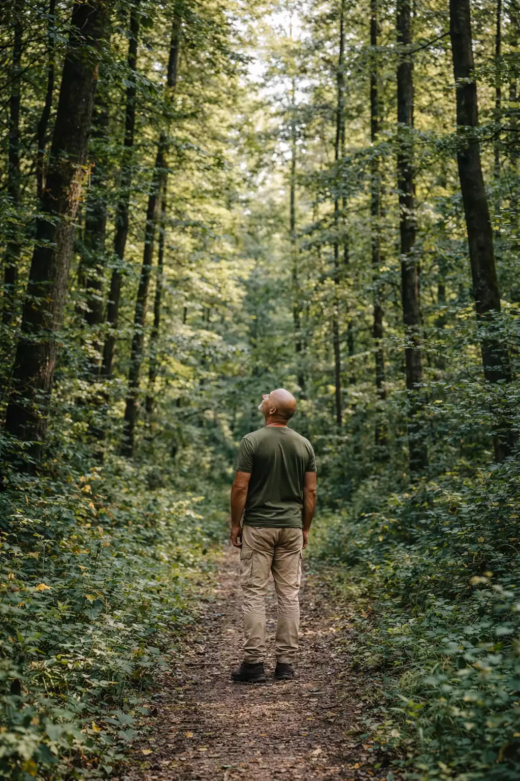 Fred Magry dans une forêt du Lauragais